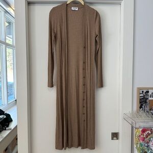 LNA Long Sleeve Maxi Cardigan